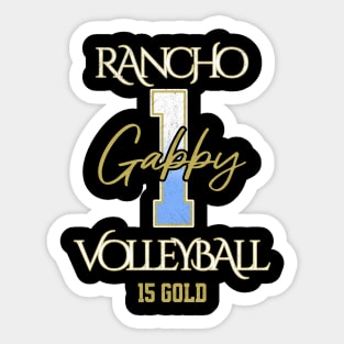 Gabby #1 Rancho VB (15 Gold) - Black Sticker